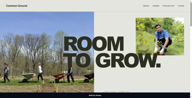 Common Ground Garden Campaign Outcome Kit — Website Kit preview