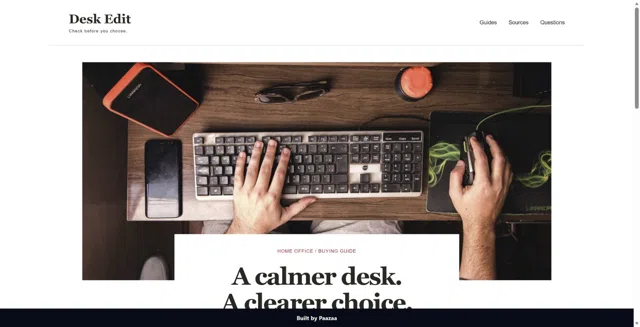 Desk Edit Buyers Guide Outcome Kit — Website Kit preview