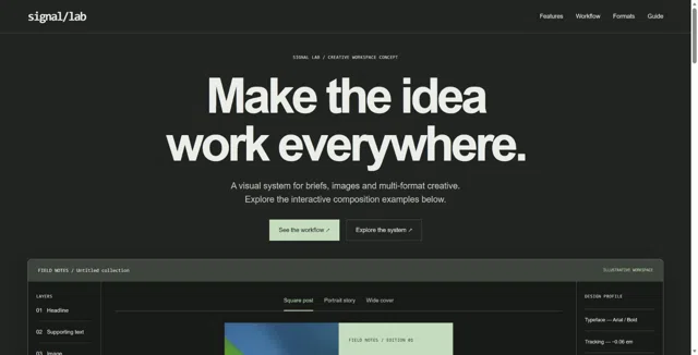 Signal Lab — Website Kit preview