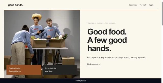 Good Hands Volunteer Outcome Kit — Website Kit preview