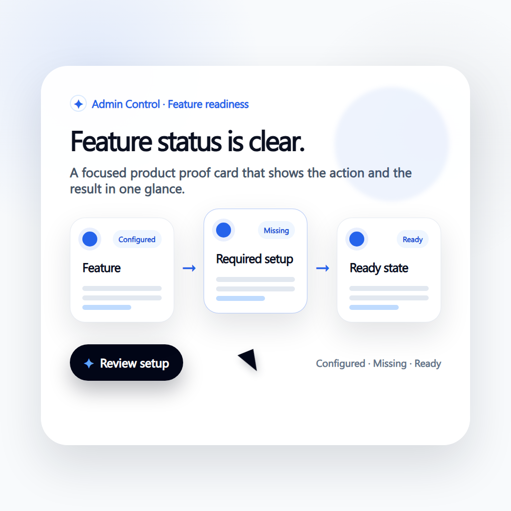 Show how Admin Control connects to pages, CMS, and launch work. preview