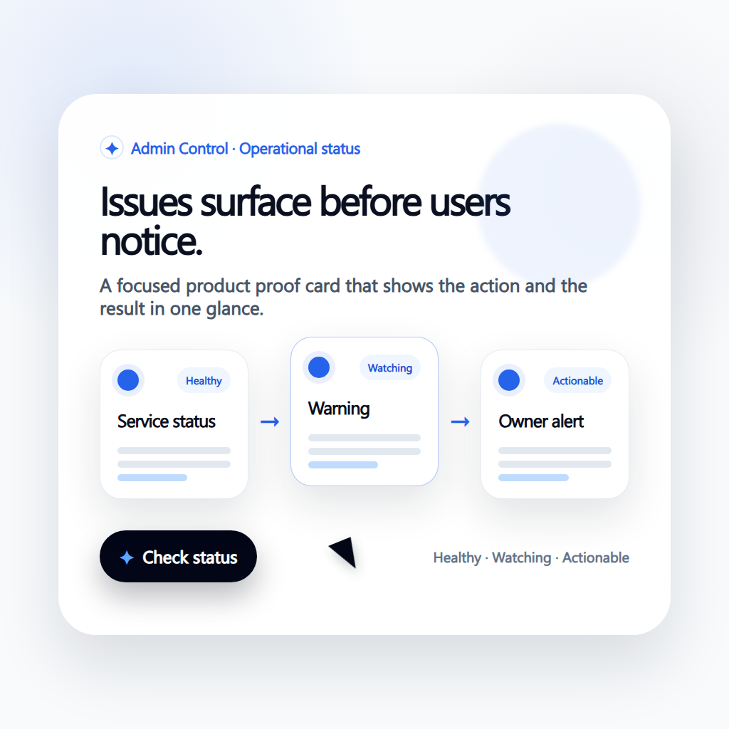 Make Admin Control useful after the first launch. preview