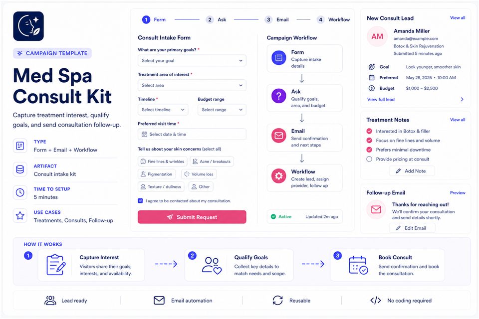 Calma Skin Studio marketplace preview