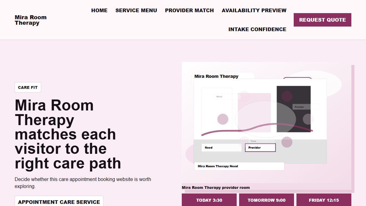 Mira Care Room marketplace preview