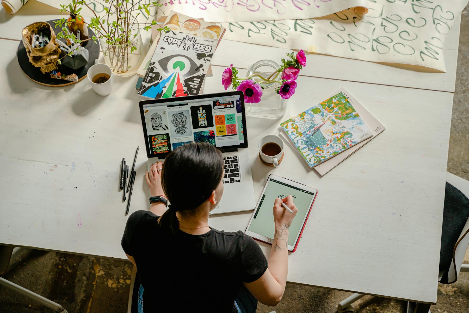 Creator notes and planning materials for website work